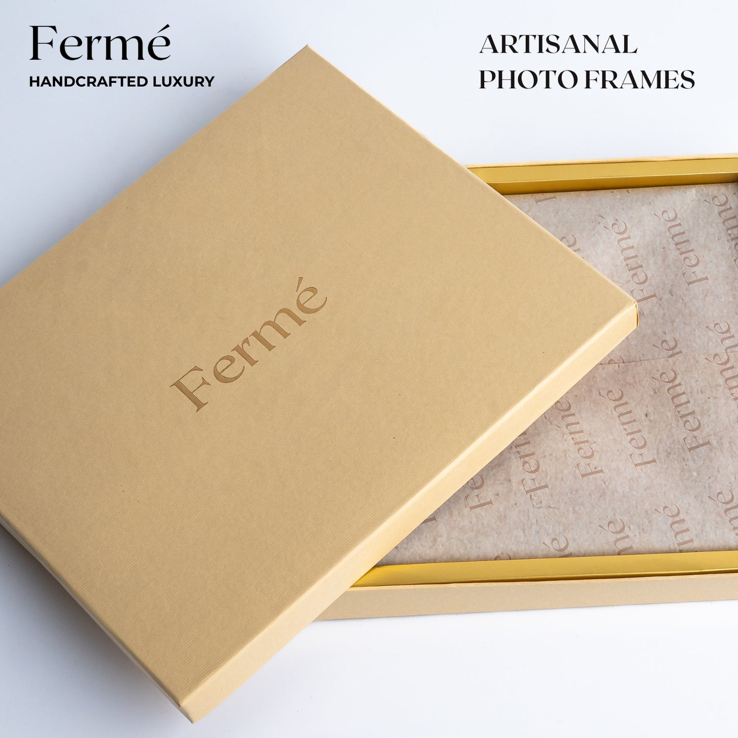 Ferme Upcycled Classic Natural Wood Photo Frame FPF072 - 5x7 inches