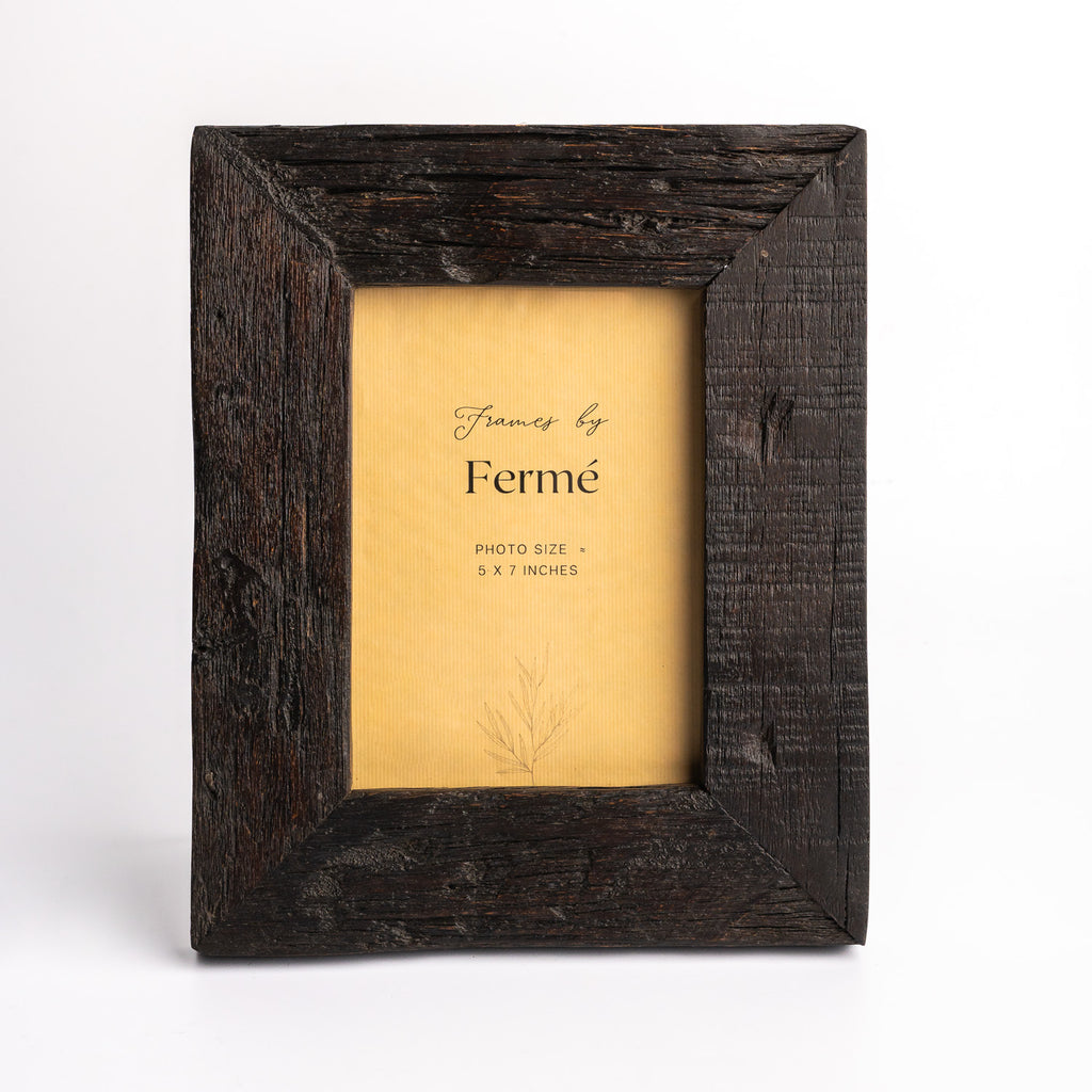 新品・未使用　Francfranc  SL Old Wood Frame Ferme-photo-frame-metal-wood-