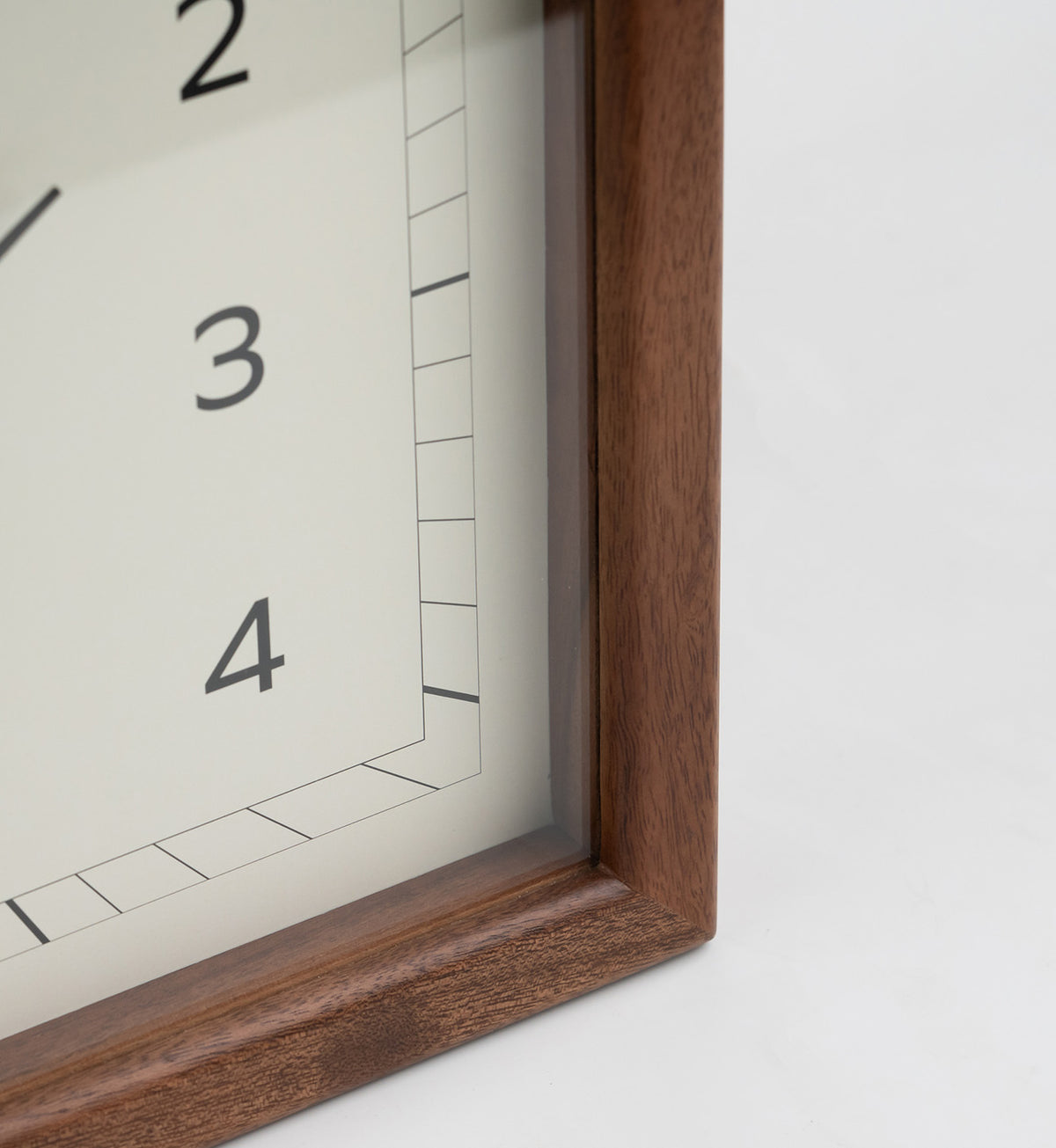 Minimal solid wood handcrafted wall clock