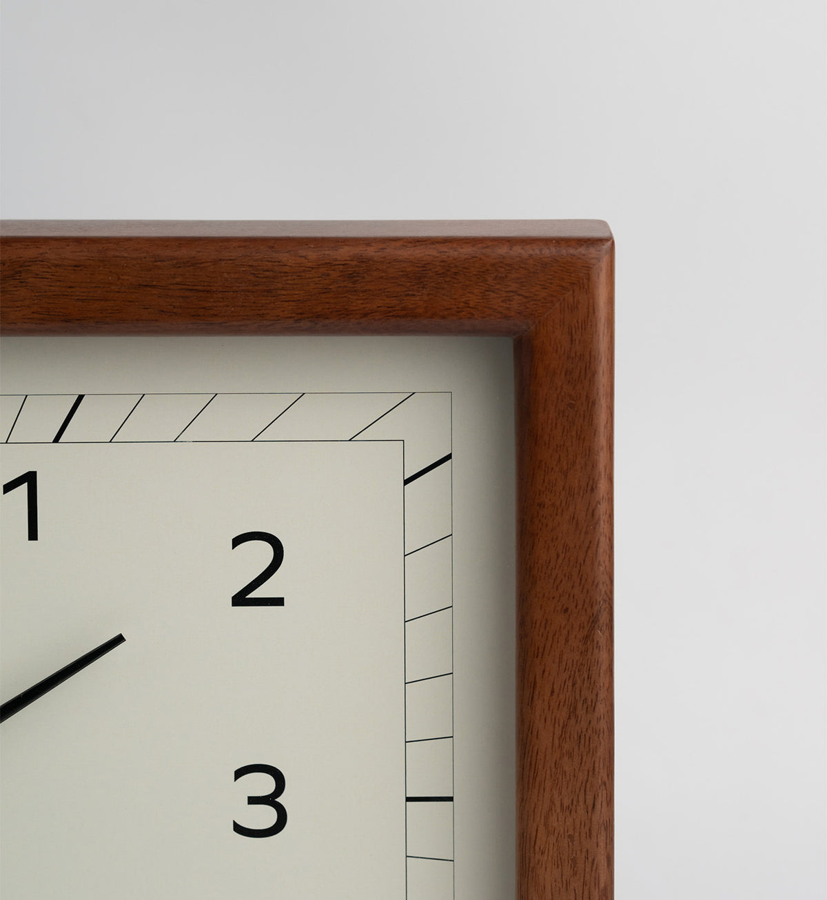 Minimal solid wood handcrafted wall clock