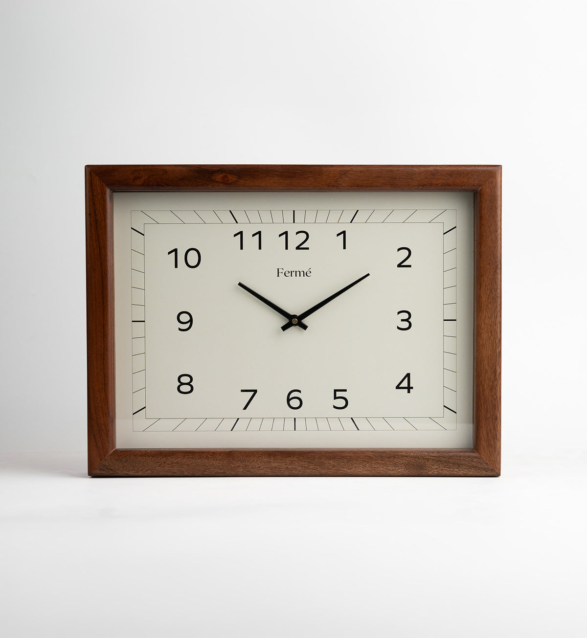 Minimal solid wood handcrafted wall clock