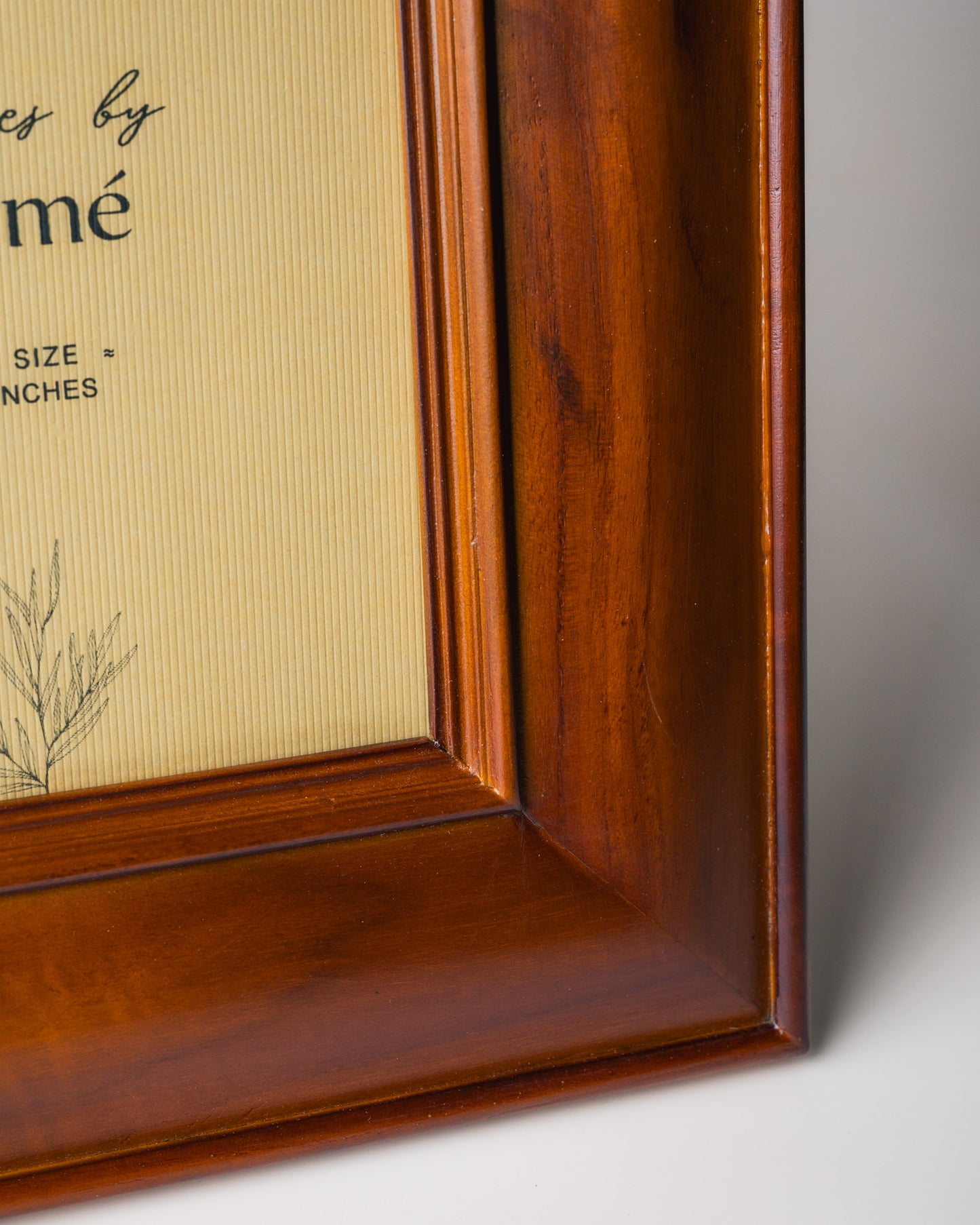 Ferme Classic Natural Teakwood Royal Photo Frame FPF155 - 6x8 inches