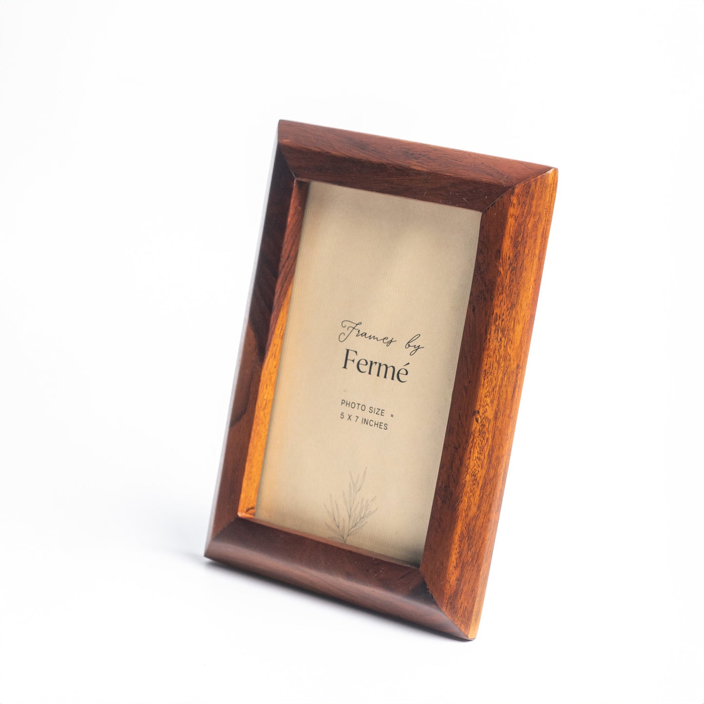 Ferme Classic Minimal Natural Wood Photo Frame Brown FPF099 - 5x7 inches